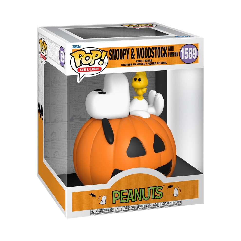 Funko Pop! Deluxe: It's The Great Pumpkin Charlie Brown - Snoopy & Woodstock With Pumpkin