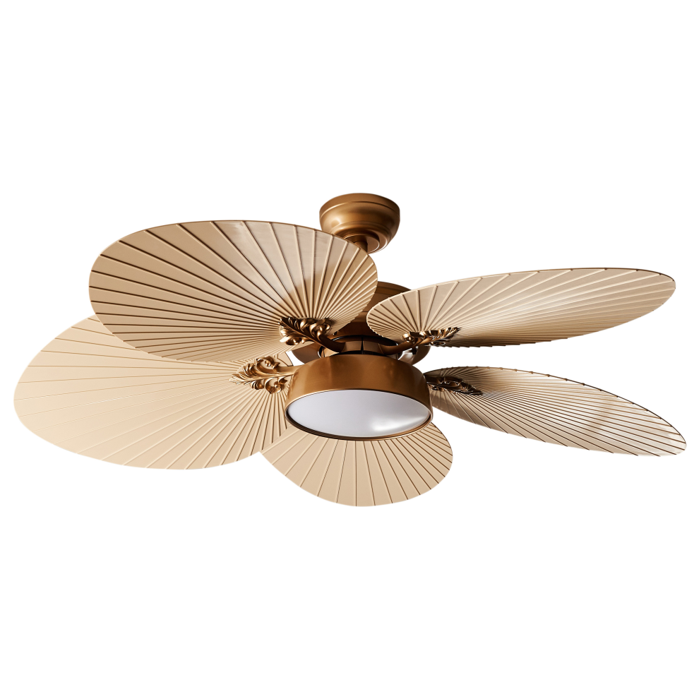 Ceiling Fan with Light BORMEJO with Remote Gold
