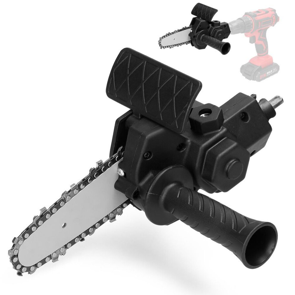 (black, 4 Inch) 4 Inch Electric Drill Modified To Electric Chainsaw Tool Attachment Electric Chainsaws Accessory