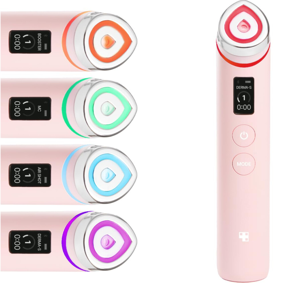 Medicube Age-R Booster Pro Pink | 6-in-1 Real Glass Glow Beauty Massager | Looking Glass Skin | Korean Skin Care