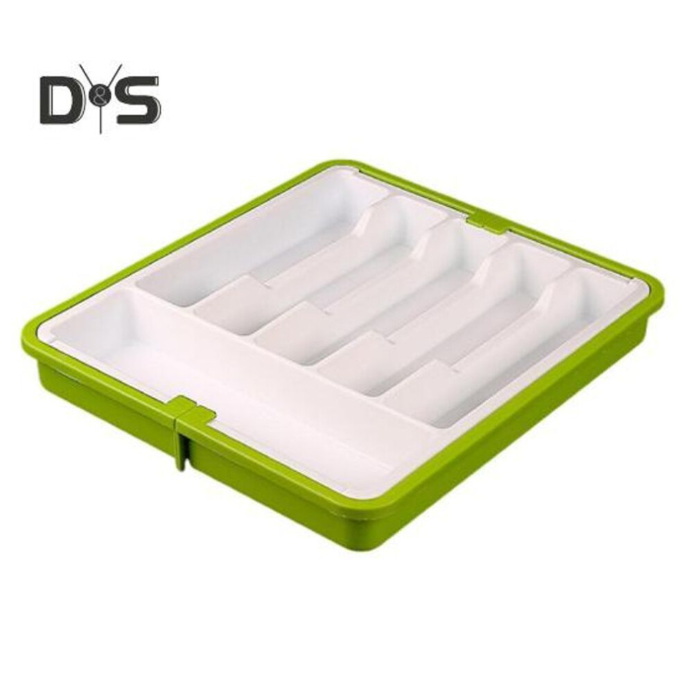 Tableware Drawer Organizer Retractable Cutlery Holder Bpa Free Large Capacity Easy To Clean Expandable Utensil Tray