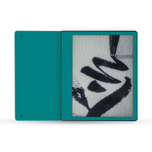 MightySkins Skin Compatible with Amazon Kindle Scribe (2022) Full Wrap - Solid Teal | Protective Durable and Unique Vinyl Decal wrap Cover | Easy t