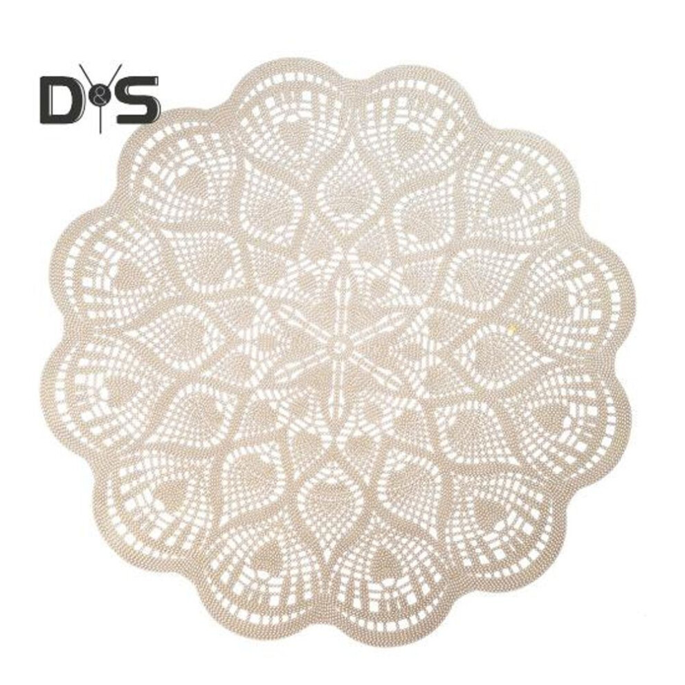 Pvc Placemat Flower Hollow High Temperature Resistant Coaster Table Mat Non-slip Insulation Pad For Kitchen Dining Home Decor