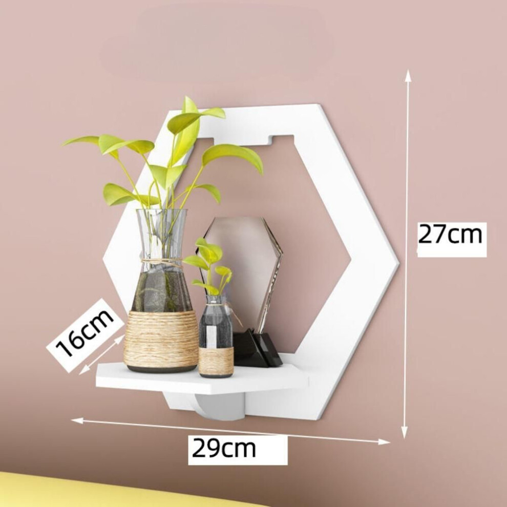 Mini Floating Shelf White Floating Wall Shelf, Small Wall Decor Shelf for Living Room, Wall Shelves for Living Room, Floating Shelf Small - 1 Pc