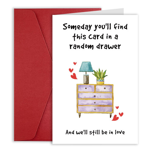 Carte de Saint-Valentin humoristique en papier MOCO, cadeau pour mari ...