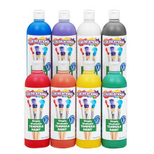 Frgparabenfria helt enkelt tvttbar tempera frg regnbge plus 8 pack matt finish klassrum levererar livliga frger icke-toxiska tvttar av ltt