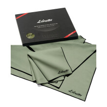 Panno in microfibra Libretto per lucidatura di strumenti musicali, 3 misure in 1 confezione, prodotto per la pulizia di trombe e ottoni, verde, s