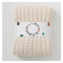 (Beige) Solid Color Chenille Knit Blanket , Simple Style Warm Knitted Throw Blanket For All Seasons, Soft Cozy Breathable Throws