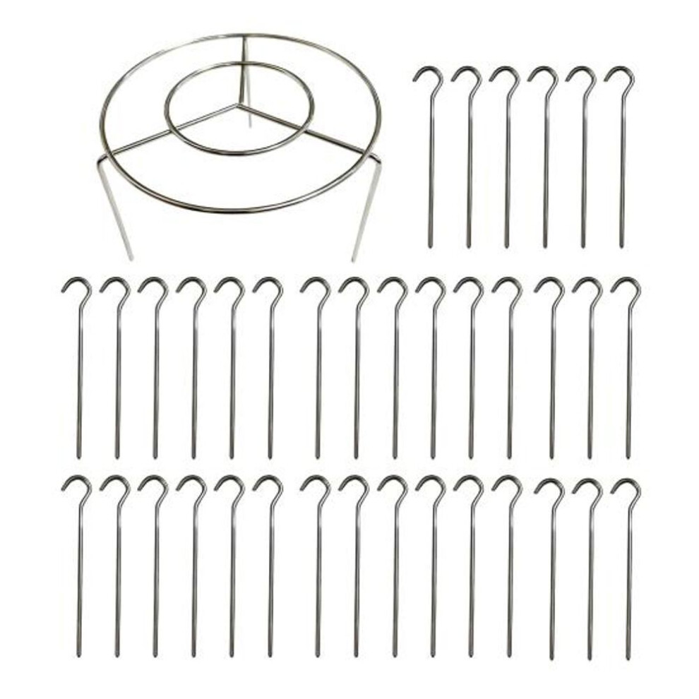 (as the picture, 36pcs) Air Fryer Skewer Stand Stainless Steel Vertical Grill Holder for Grilling Home Kitchen Kabobs Skewer Air Fryer Accessories for BBQ Lovers
