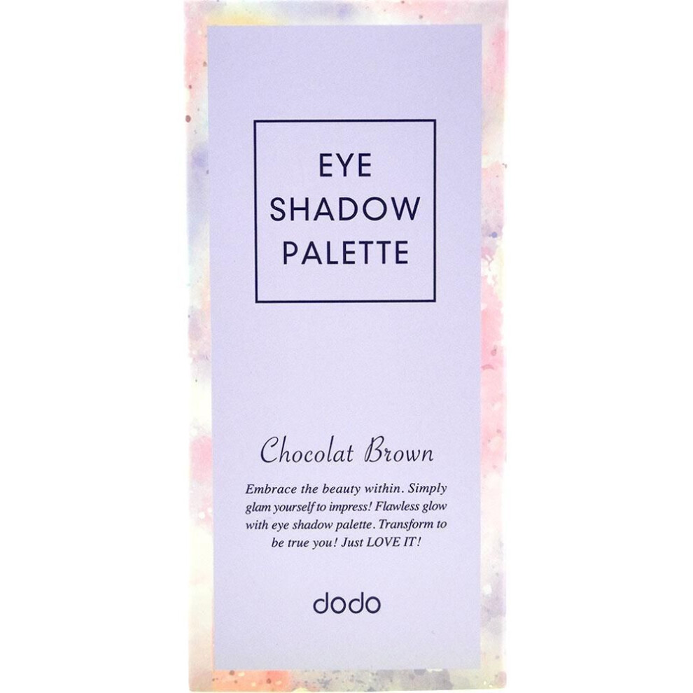 Dodo Makeup Dodo Eyeshadow Palette N Chocolat Brown #10 Eye Makeup Eye Color & Eye Shadow Take An Appropriate Amount Of Powder And Use It While Ad