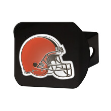 FANMATS 22550 Cleveland Browns Black Metal Hitch Cover - 3D farveemblem