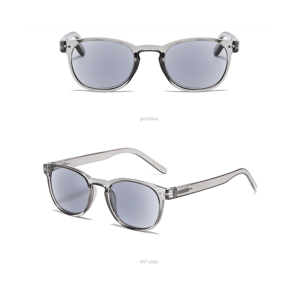 (+1.00, Gray) Mens Tinted Reading Glasses Sunglasses Retro Readers UV400 +1.0 1.5 2.0 2.5 3.0-image-OPC-PH9XVHP-NEW