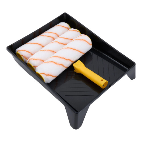 Living And Home 5-Piece 9inch Paint Roller Set with Paint Tray