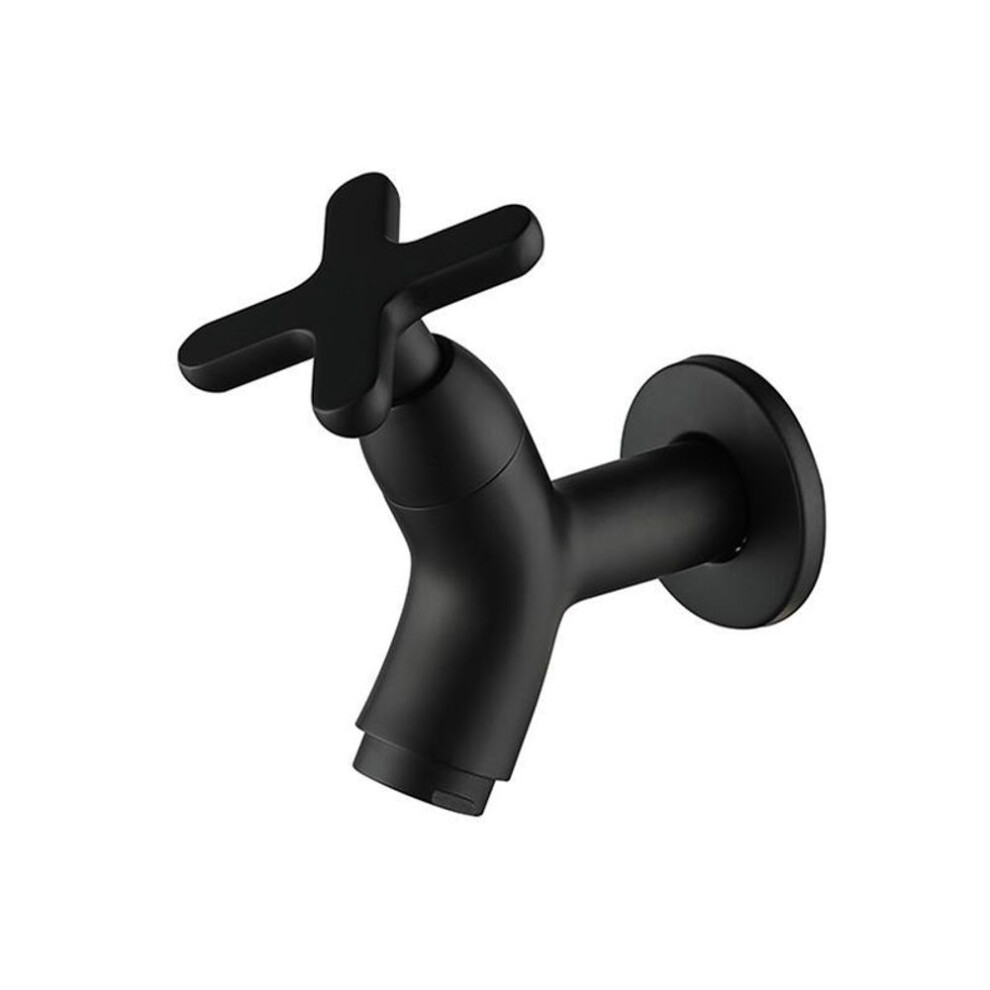 (black) Wall Mounted Basin Faucet Mop Pool Brass Tap Outdoor Garden Faucet Single Cold Water Bathroom Accessories Kitchen Sink Faucets