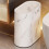(black) Modern Waste Basket Large Capacity Marble Pattern Trash Can Multi-Purpose Use Bathroom Narrow Small 6
