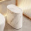 (white) Modern Waste Basket Large Capacity Marble Pattern Trash Can Multi-Purpose Use Bathroom Narrow Small 7