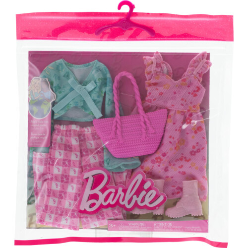 Barbie Set ?????? Barbie Fashions 2 te   a????    e 2 st???? ??a ?????e?    ?da?, f??e   a    e ??   a t? e??????, pa?te???? gingham ?a? 2 a?es???? 1