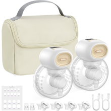 Portable White Nuliie Wearable Breast Pump Double Pack