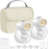 Portable White Nuliie Wearable Breast Pump Double Pack 1