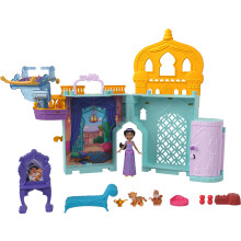 Mattel Disney Frozen Toys Storytime Stackers Jasmine's Palace Stackable Doll House with Small Doll 2 Friends & 8 Pieces Inspired by Disney's Aladd