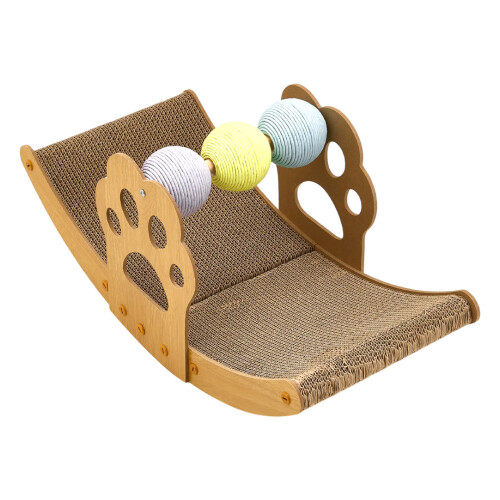Living And Home 3 In 1 Cat Rocking Bed Scratching Chair 2