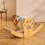 Living And Home 3 In 1 Cat Rocking Bed Scratching Chair 2