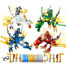 4Pcs Ninja Minifigures Building Block Toy Gifts Kids Fit Lego
