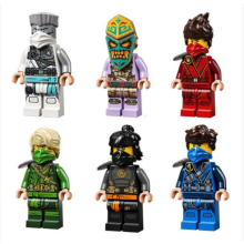 6Pcs Ninja Minifigures Building Block Toy Gifts Kids Fit Lego