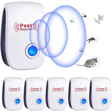 6 Packs Pest Repeller Ultrasonic Electronic Mouse Rat Mosquito Insect UK