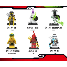 6Pcs Ninja Minifigures Building Block Toy Gifts Kids Fit Lego