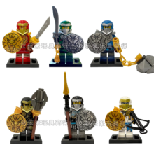 6Pcs Ninja Minifigures Building Block Toy Gifts Kids Fit Lego