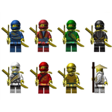 8Pcs Ninja Minifigures Building Block Toy Gifts Kids Fit Lego