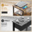 Homcom HOMCOM Bedside Table with Charging Station for Living Room, Rustic Brown 9