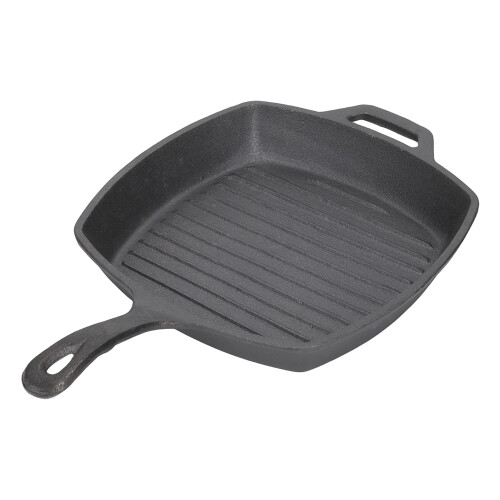Garden Sanctuary 25x24CM Rectangular Cast Iron Grill Pan
