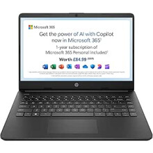 HP Stream 14" Laptop, Intel N4120 Processor, 4 GB RAM, 64 GB eMMC,