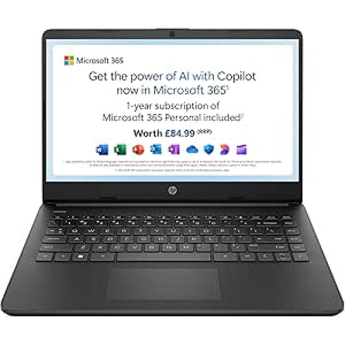 HP HP Stream 14" Laptop, Intel N4120 Processor, 4 GB RAM, 64 GB eMMC,