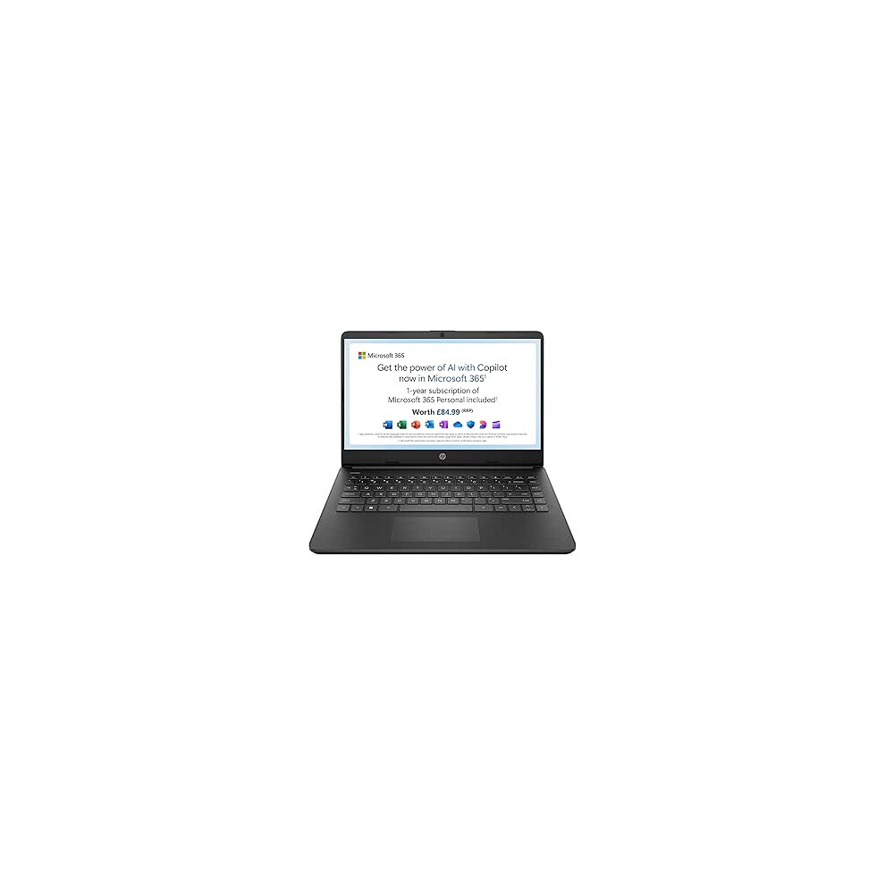 HP Stream 14" Laptop, Intel N4120 Processor, 4 GB RAM, 64 GB eMMC, Intel UHD Graphics, HD Display, Dual Speakers, Microsoft 365 Personal