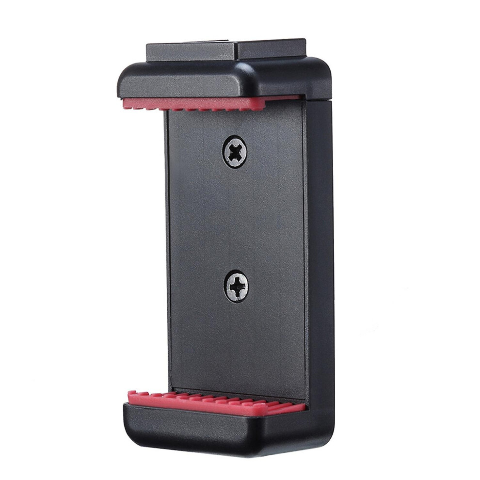 (As Show, One Size) Adjustable Phone Holder Vlog Phone Clip With 1/4 Inch Screw Holes Extending Cold Shoe For 5.6-8.3Cm 6909775548578