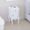 Vida Designs (Single) Nishano White 1-Drawer 1-Door Bedside Table 3