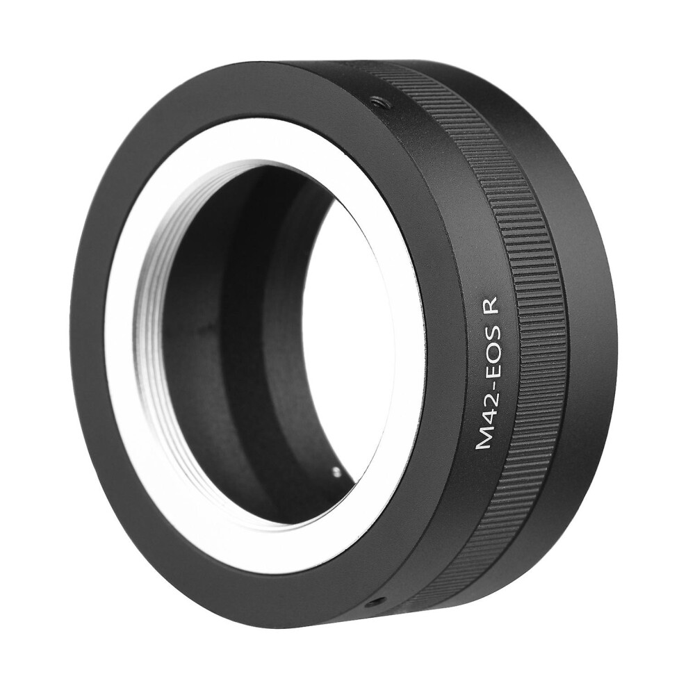 (As Show, One Size) Manual Lens Mount Adapter Ring Aluminum Alloy For M42-Mount Lens To Canon Eos R/Rp/Ra/R5/R6 Rf-Mount 6909775580004