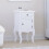 Vida Designs (Single) Nishano White 1-Drawer 1-Door Bedside Table 1