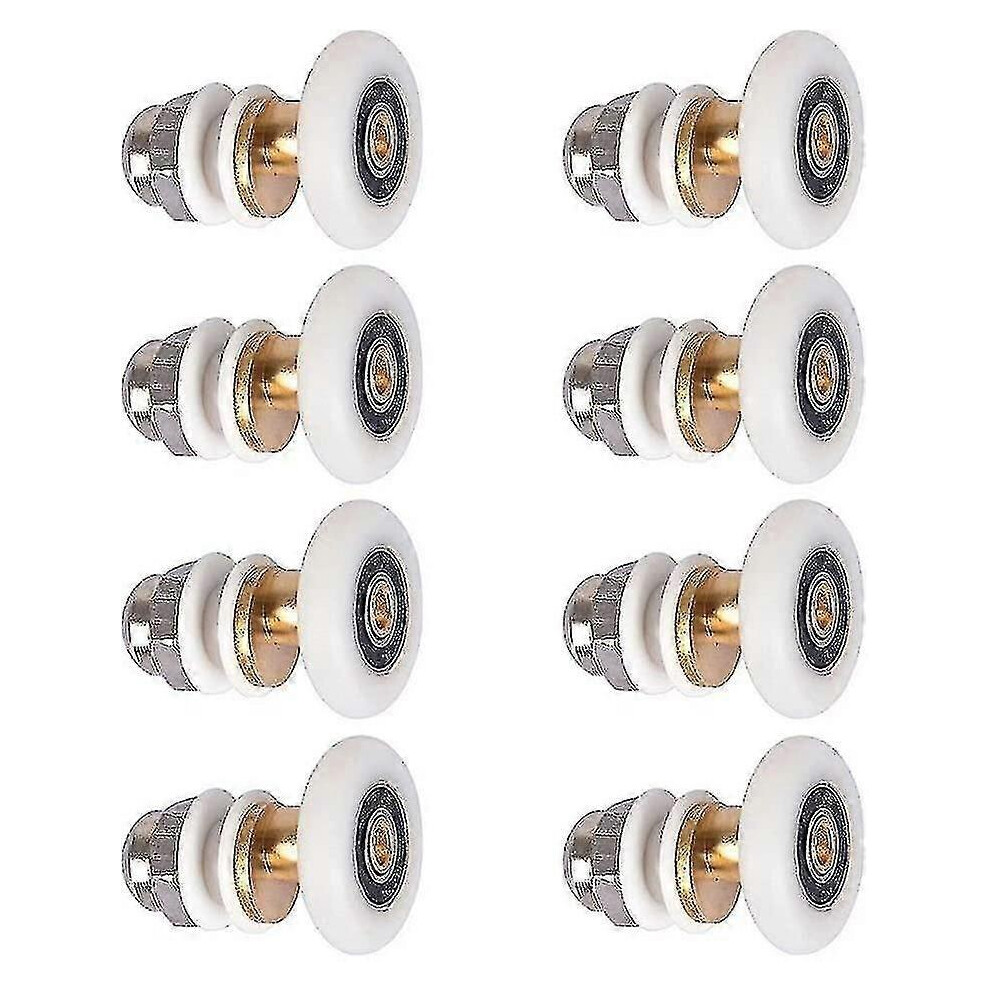 (As show, One size) 8pcs Shower Door - Roller Caster Wheel For Shower Door Sliding Rollers Door Roller Compatible Wheel-image-OPC-PHB2568-NEW