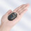 (As show, One size) Rechargeable Wireless Bluetooth Remote Control Camera Shutter for iPhone NEW 4