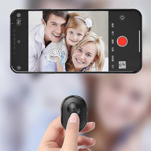 (As show, One size) Rechargeable Wireless Bluetooth Remote Control Camera Shutter for iPhone NEW 2