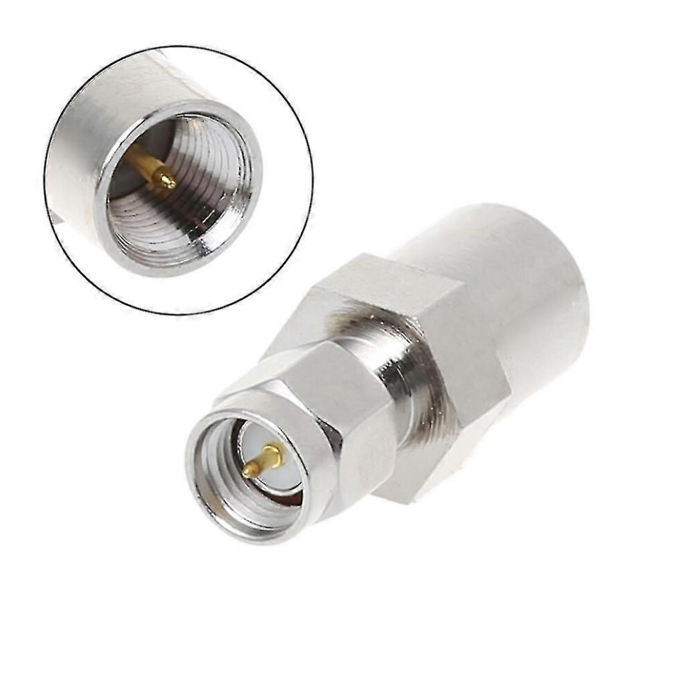 (As Show, One Size) Both Male Fme To Sma Plug Rf Connector Straight Fme/Sma Coaxial Cable Adapter 6909775936955