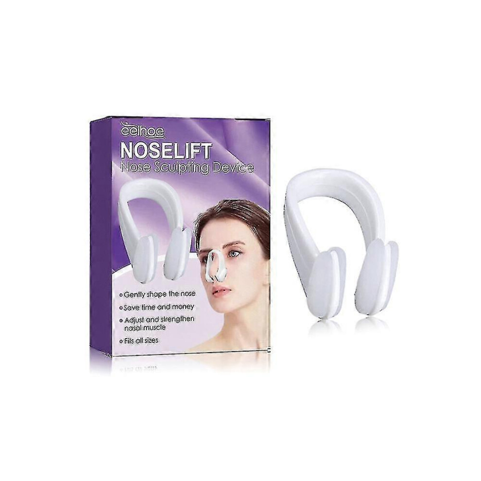 White (As Show, One Size) High-Quality Nose Shaper Device Silicone Nose Up Lifting Shaping Bridge Straightening Slimmer Device No Painful Beauty Tools