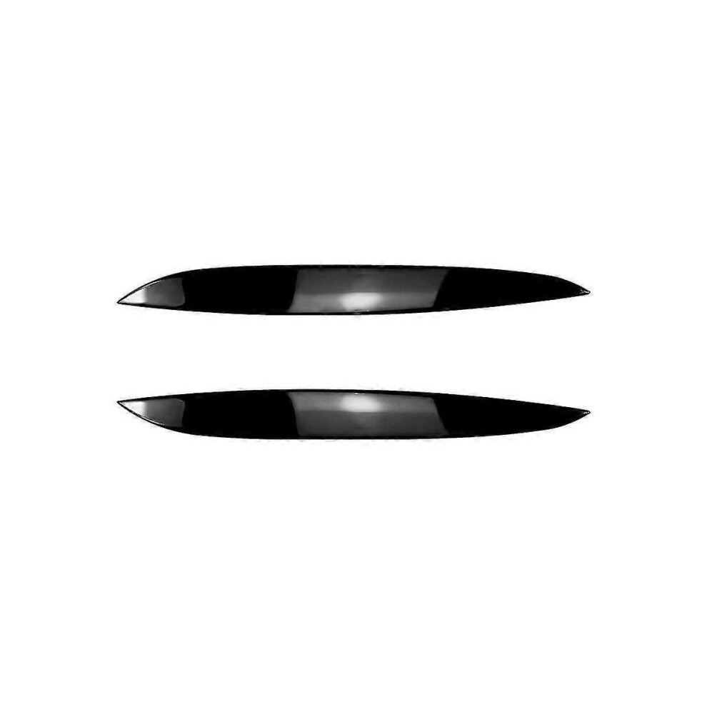 (As Show, One Size) For Golf4 Mk4 Iv 1997-2005 Gloss Front Headlight Cover Garnish Strip Eyebrow Cover Trim Stick-Yuhao Black 6909775960974