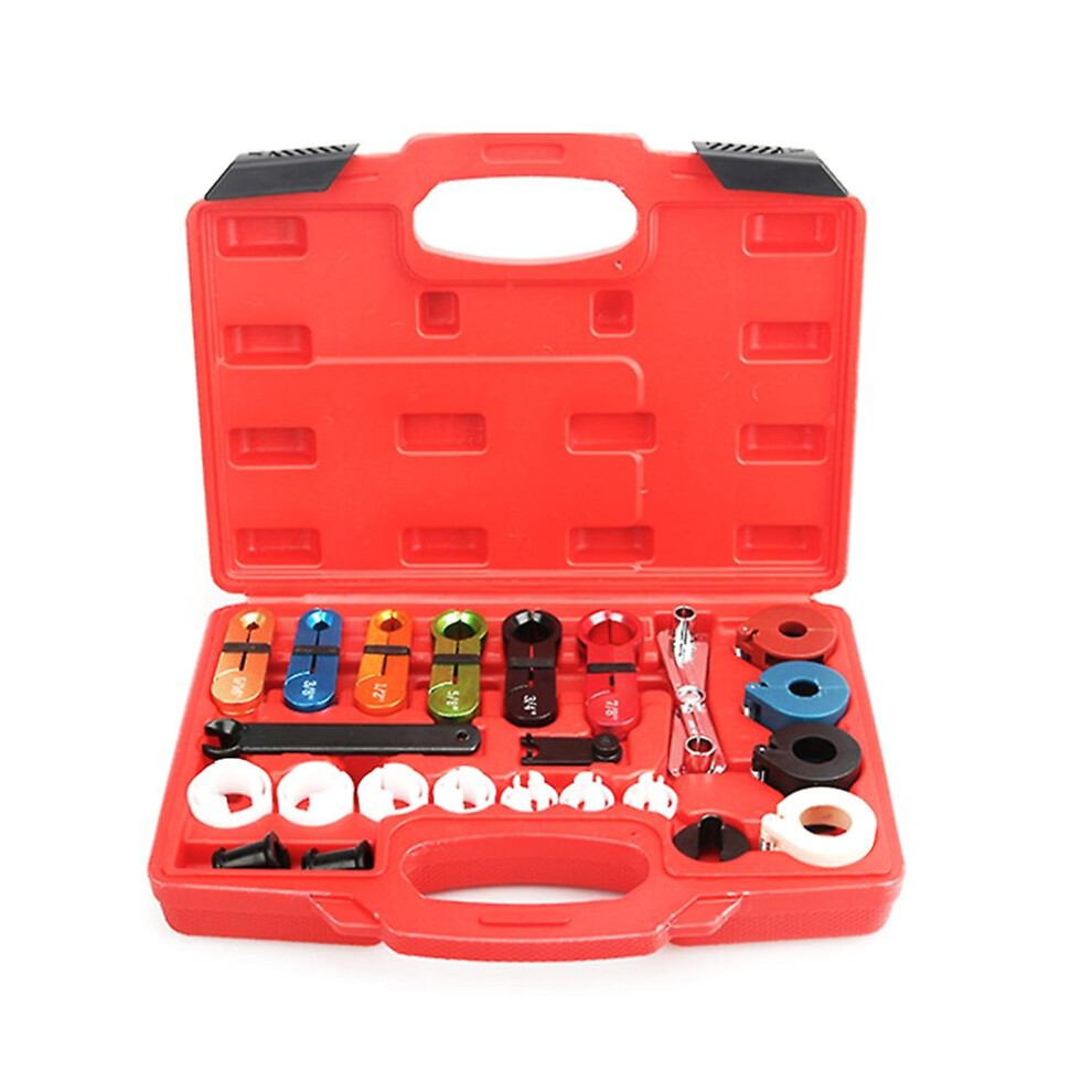 (As Show, One Size) Master Quick Disconnect Tool Set, 22Pc Line Disconnect Tool Kit For A/C Fuel & Transmission Systems, 6909775637807