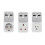 (As show, One size) Multifunctional Voltage Protector Intelligent Countdown Timer Socket with 2 USB Ports Time Controller Switch for Home Electrical Appliances 1