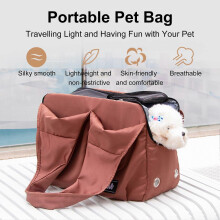 (As show, One size) Portable Cat Bag Breathable Pet Bag Outing Bag Shoulder Bag Portable Winter Warm Fashion Pet Carrier for Small Dogs and Cats Skin-friendly Comfortable